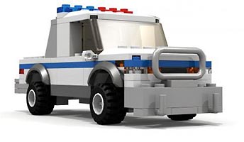 Набор LEGO MOC-3702 Полицейский грузовик-пикап