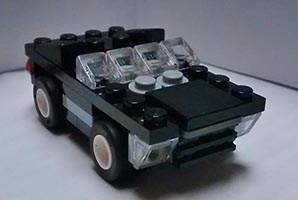 Набор LEGO MOC-3764 Черный маслкар (Мускулистая машина)