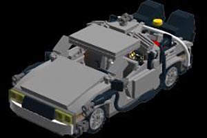 Набор LEGO MOC-3800 Делореан (Назад в будущее)
