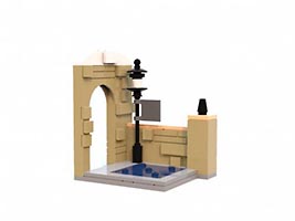 Набор LEGO MOC-3884 Подставка для Тардиса - живой машины времени из х/ф 'Доктор Кто'