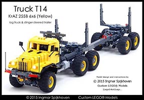 Набор LEGO Лесовоз КраЗ 2558 (желтый)