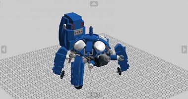 Набор LEGO MOC-3990 'Татикома' - робот масштаба мини-фигурки