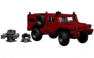 Набор LEGO 'Мародер' - армейский внедорожник с вооружением