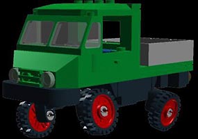 Набор LEGO MOC-4007 Мини-вездеход Юнимог U411