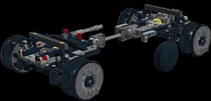 Набор LEGO MOC-4026 Улучшенная трансмиссия Унимог-8110