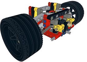 Набор LEGO MOC-4048 Передняя независимая подвеска