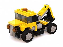 Набор LEGO MOC-4173 Тягач-эвакуатор