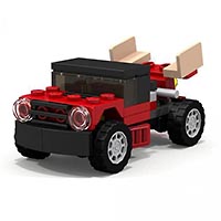 Набор LEGO MOC-4352 Гоночный грузовик