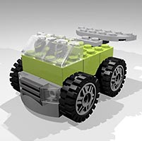 Набор LEGO 'Лайм' - компактная машинка