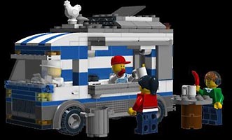 Набор LEGO MOC-4459 Фургон по продаже сосисок