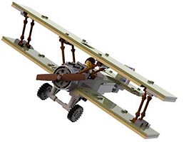 Набор LEGO MOC-4545 Биплан Сопвич Кэмел (масштаб для мини-фигурки)