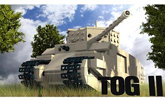 Набор LEGO MOC-4568 'Тог-2' - сверхтяжелый британский танк периода Второй мировой войны