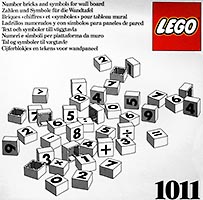 Набор LEGO 1011 Кирпичики с цифрами и буквами