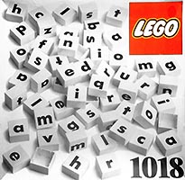 Набор LEGO 1018 Маленькие буквы