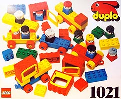 Набор LEGO 1021 Простой транспорт - 78 элементов