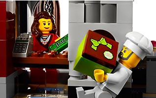 Набор LEGO Пекарня в зимней деревне