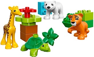 Набор LEGO 10801 Вокруг света: малыши