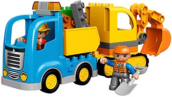 Набор LEGO Грузовик и гусеничный экскаватор