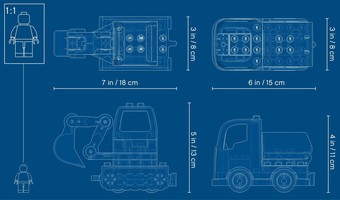 Набор LEGO Truck & Tracked Excavator