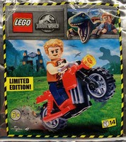 Набор LEGO 122114 Owen Grady and Red Motorbike