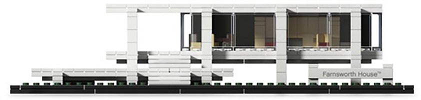 Набор LEGO Дом Фарнсуорта (Стеклянный дом)