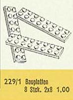 Набор LEGO 229.1 Пластины 2 x 8