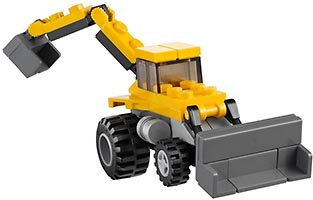 Набор LEGO Строительный тягач 3 в 1 