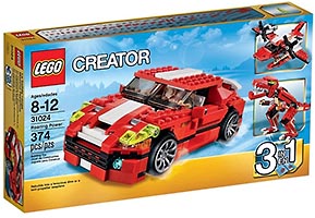 Набор LEGO Мощный красный автомобиль