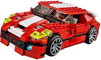 Набор LEGO Мощный красный автомобиль