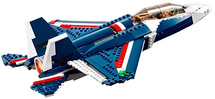 Набор LEGO Синий реактивный самолет