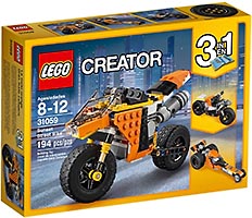 Набор LEGO Оранжевый мотоцикл