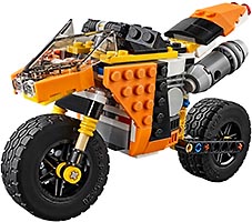 Набор LEGO Оранжевый мотоцикл