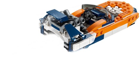 Набор LEGO Оранжевый гоночный автомобиль