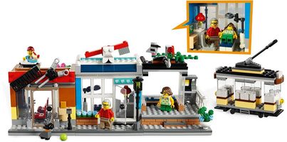 Набор LEGO Зоомагазин и кафе в центре города