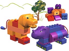 Набор LEGO 3514 Лев и носорог