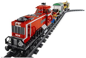Набор LEGO Красный товарный поезд