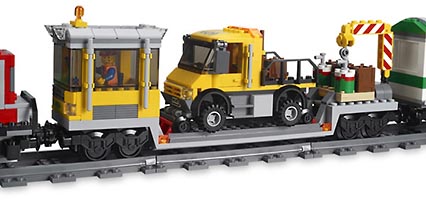 Набор LEGO Красный товарный поезд