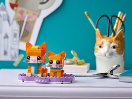 Набор LEGO Рыжий полосатый кот с котенком