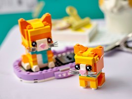 Набор LEGO Рыжий полосатый кот с котенком