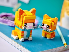 Набор LEGO Рыжий полосатый кот с котенком