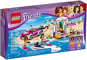 Набор LEGO 41316 Перевозчик моторной лодки Андреа