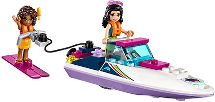 Набор LEGO Перевозчик моторной лодки Андреа