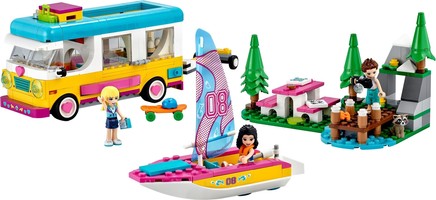 Набор LEGO 41681 Forest Camper Van and Sailboat