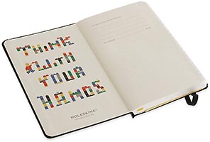 Набор LEGO Moleskine notebook yellow brick, ruled, small