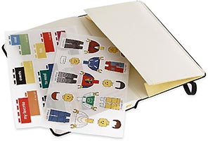 Набор LEGO Moleskine notebook yellow brick, ruled, small