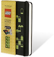 Набор LEGO Moleskine notebook green brick, plain, small