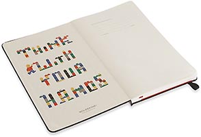 Набор LEGO Moleskine notebook red brick, plain, large
