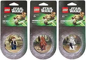 Набор LEGO Han Solo, Chewbacca and Stormtrooper Magnets