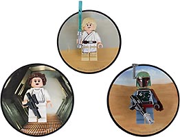 Набор LEGO 5002825 Luke Skywalker, Princess Leia and Boba Fett Magnets