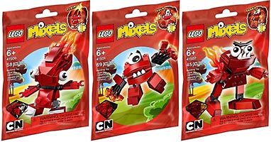 Набор LEGO Миксели - красная коллекция